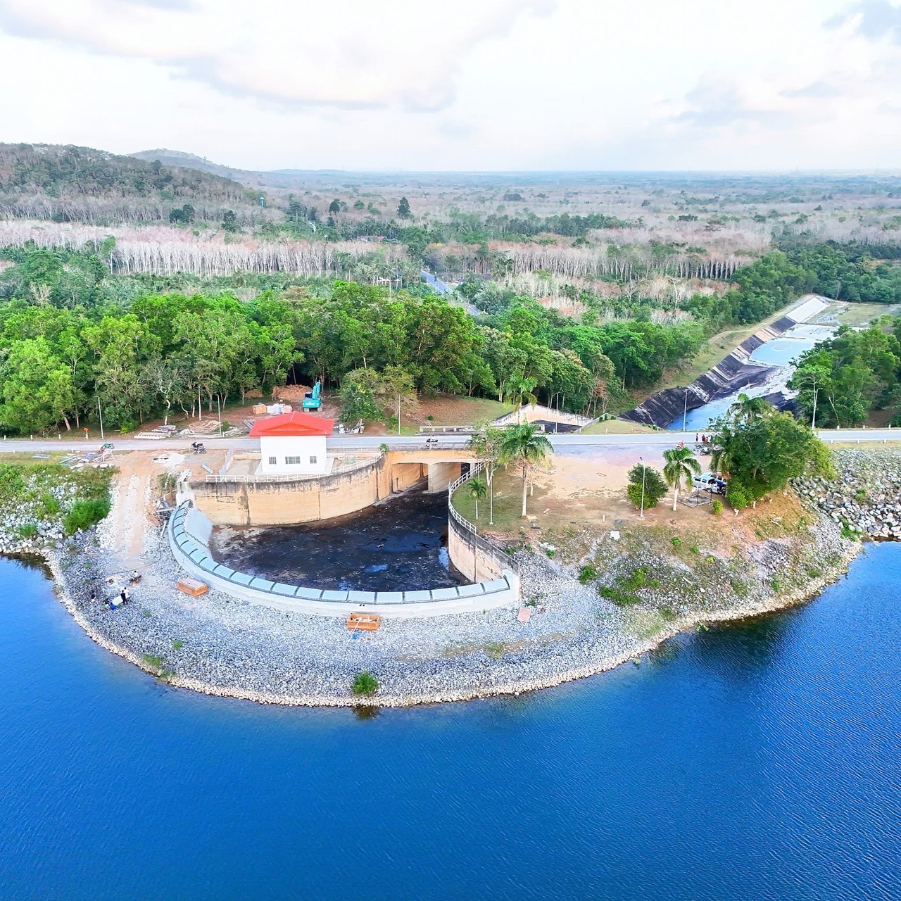 Circular Weir Aerial view